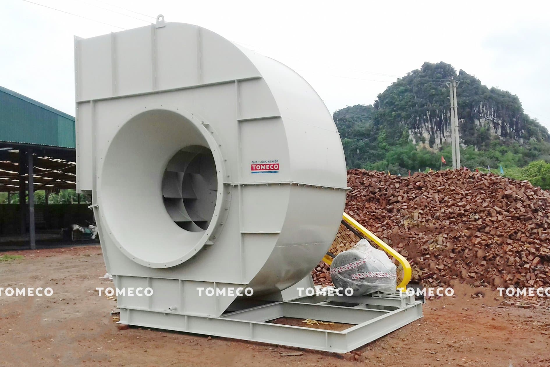 Quạt ly tâm hút khói, khí thải lò gạch Tuynel